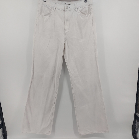 J Brand Joan High Rise Wide Leg Jean in White Size 31 - Picture 5 of 13
